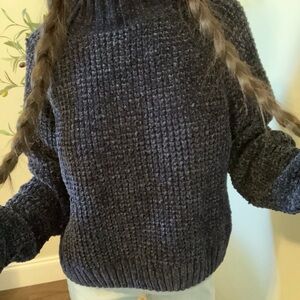 H&M Dark Blue Women's Turtleneck Sweater